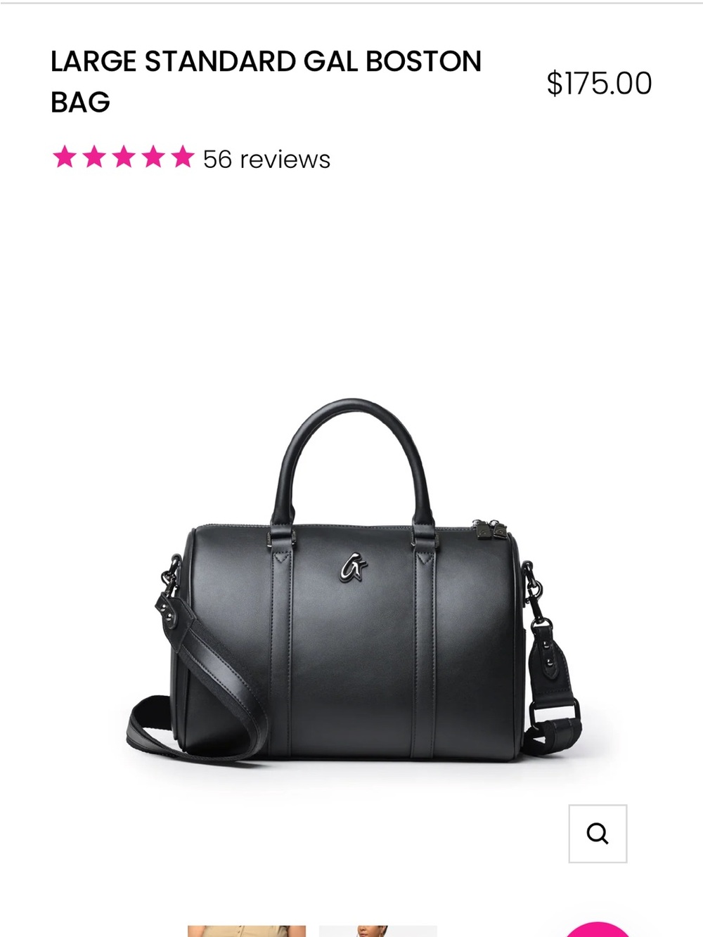 Large Gal Boston Black #Glam-Aholic Lifestyle